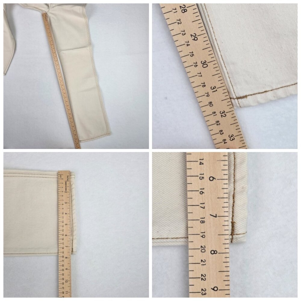 RE/DONE 70s Cigarette Jeans Rinsed Birch High Rise Straight Leg NWT Sz 23 - Picture 13 of 13